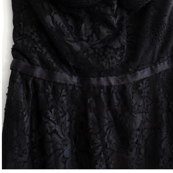 Chanel Vintage Fall 1995 Black Floral Lace Sweetheart Bustier Dress - Picture 6 of 10
